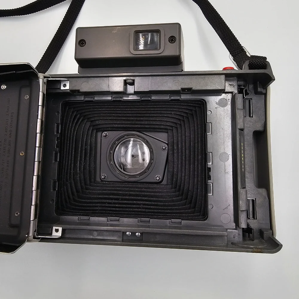 Vintage Polaroid Automatic 210 Land Camera Instant Film Kit with Flash & Manuals